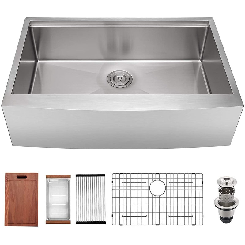 ALWEN Farmhouse Workstation Kitchen Sink Wayfair